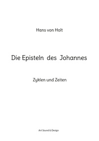 Vorderes Coverbild Die Episteln des Johannes