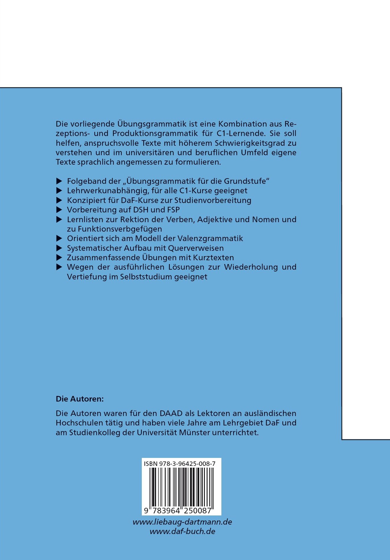Rückseitencover Die Blaue