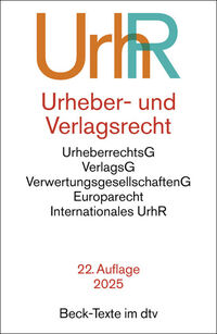 Vorderes Coverbild Urheber- und Verlagsrecht