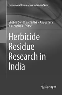 Vorderes Coverbild Herbicide Residue Research in India