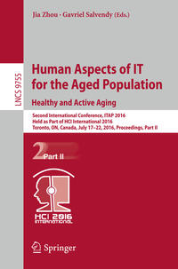 Vorderes Coverbild Human Aspects of IT for the Aged Population. Healthy and Active Aging