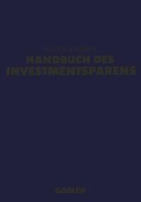 Vorderes Coverbild Handbuch des Investmentsparens