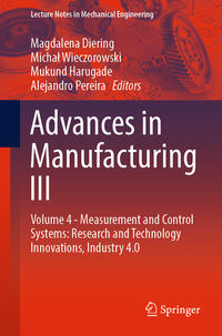 Vorderes Coverbild Advances in Manufacturing III