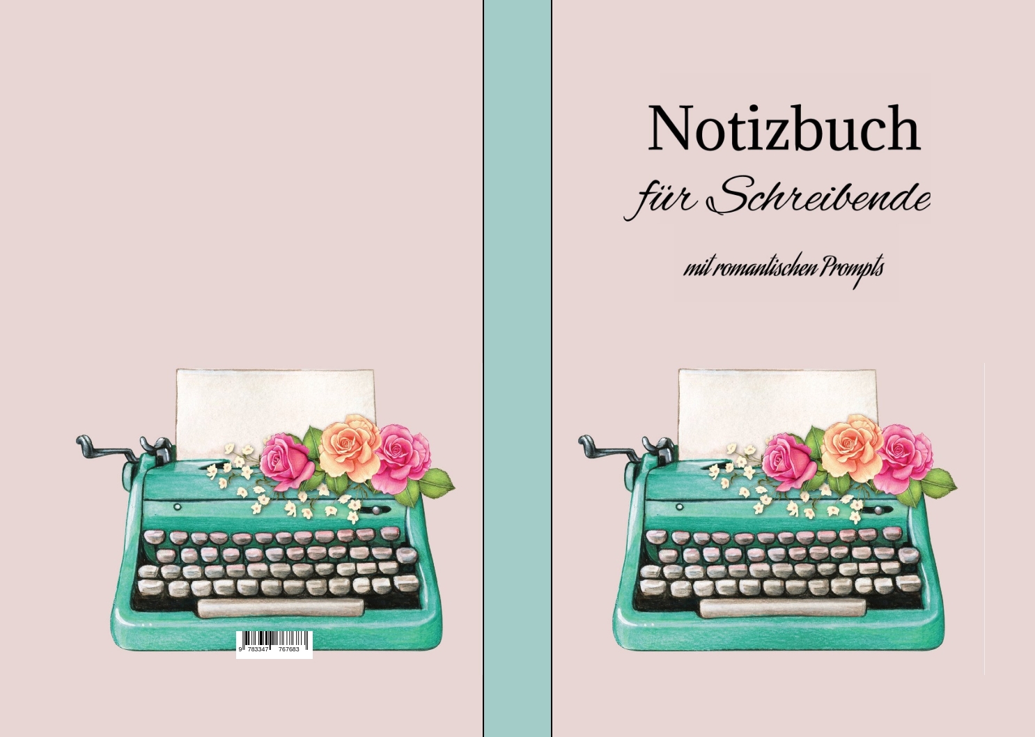 Gesamtes Coverbild Notizbuch Journal für Schreibende