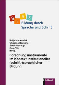 Vorderes Coverbild Forschungsinstrumente im Kontext institutioneller (schrift-)sprachlicher Bildung
