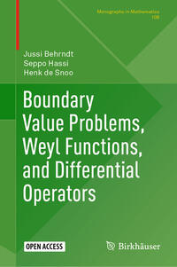 Vorderes Coverbild Boundary Value Problems, Weyl Functions, and Differential Operators
