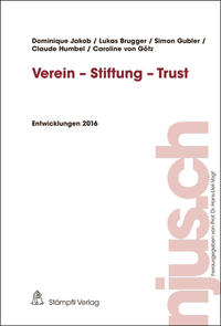 Vorderes Coverbild Verein - Stiftung - Trust