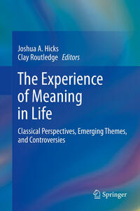 Vorderes Coverbild The Experience of Meaning in Life