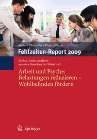 Vorderes Coverbild Fehlzeiten-Report 2009
