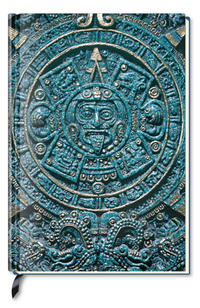 Vorderes Coverbild Notizbuch - liniert - Aztec Calendar