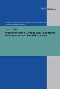 Vorderes Coverbild Urheberrechtliche Verträge über unbekannte Nutzungsarten und ihre AGB-Kontrolle