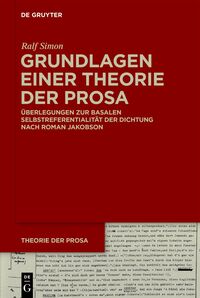 Vorderes Coverbild Grundlagen einer Theorie der Prosa