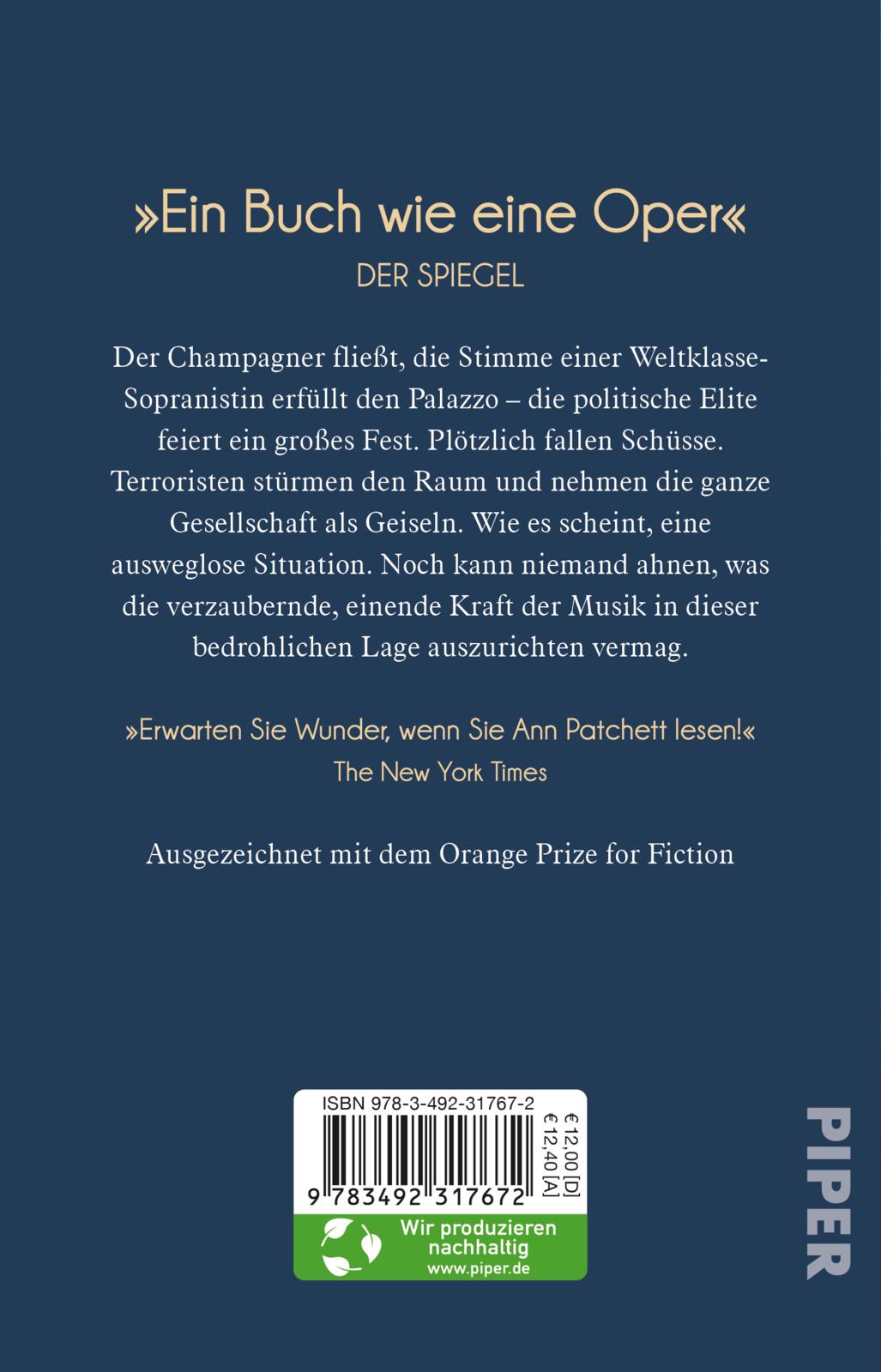 Rückseitencover Bel Canto