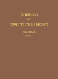 Vorderes Coverbild Jahrbuch des öffentlichen Rechts der Gegenwart. Neue Folge
