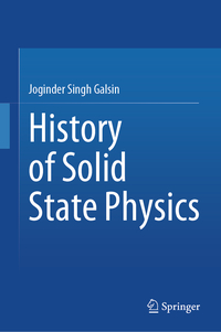 Vorderes Coverbild History of Solid State Physics