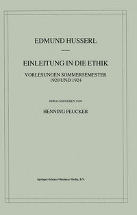 Vorderes Coverbild Einleitung in die Ethik