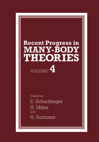 Vorderes Coverbild Recent Progress in Many-Body Theories