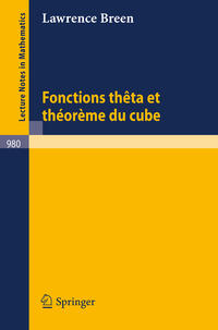 Vorderes Coverbild Fonctions theta et theoreme du cube