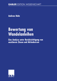 Vorderes Coverbild Bewertung von Wandelanleihen
