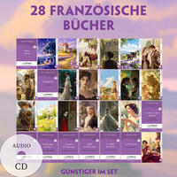 Vorderes Coverbild 28 französische Bücher (28 Bücher + Audio-CDs) - Frank-Lesemethode - Kommentierte zweisprachige Ausgabe Französisch-Deutsch