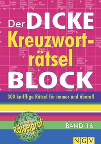 Vorderes Coverbild Der dicke Kreuzworträtsel-Block Band 16
