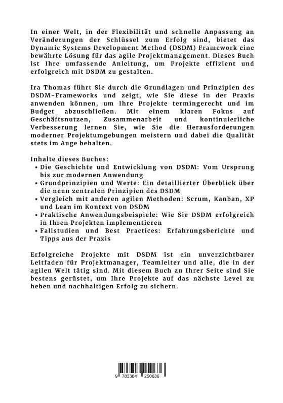 Rückseitencover Erfolgreiche Projekte mit DSDM