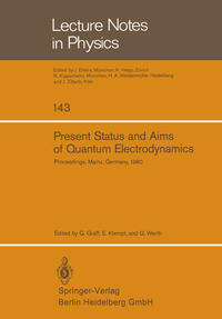 Vorderes Coverbild Present Status and Aims of Quantum Electrodynamics