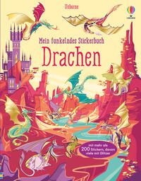 Vorderes Coverbild Mein funkelndes Stickerbuch: Drachen