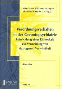 Vorderes Coverbild Verordnungsverhalten in der Gerotopsychiatrie