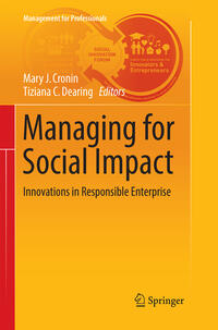 Vorderes Coverbild Managing for Social Impact