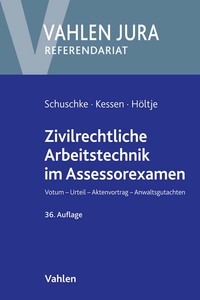 Vorderes Coverbild Zivilrechtliche Arbeitstechnik im Assessorexamen