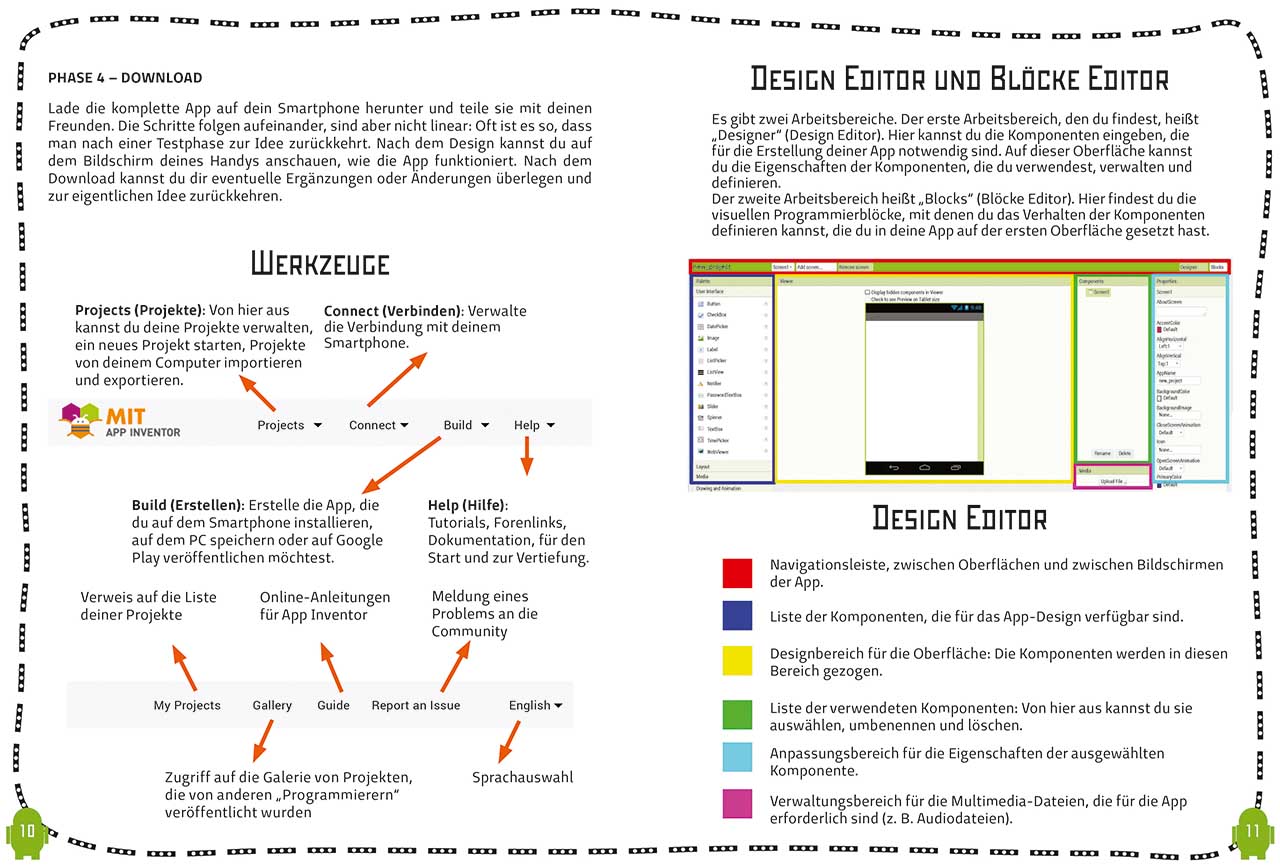Beispielinhalt (Bild) Programmiere eigene Apps mit App Inventor