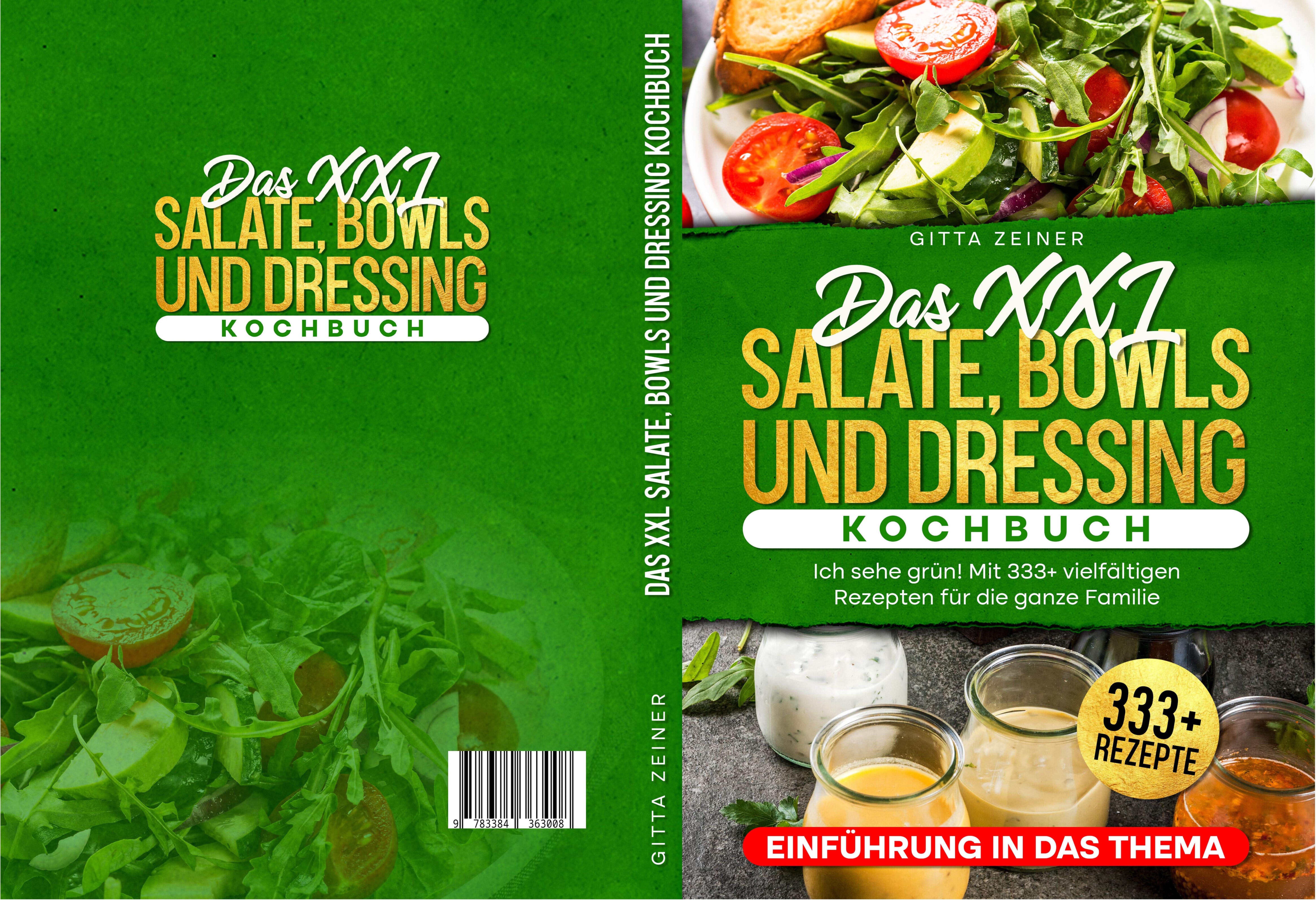 Gesamtes Coverbild Das XXL Salate, Bowls und Dressing Kochbuch