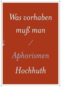 Vorderes Coverbild Was vorhaben muß man