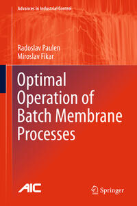 Vorderes Coverbild Optimal Operation of Batch Membrane Processes