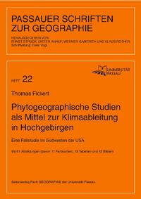 Vorderes Coverbild Phytogeographische Studien als Mittel zur Klimaableitung in Hochgebirgen