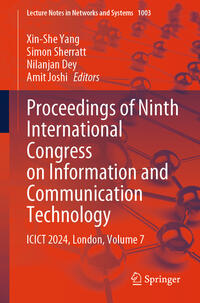 Vorderes Coverbild Proceedings of Ninth International Congress on Information and Communication Technology