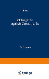 Vorderes Coverbild Einführung in die organische Chemie