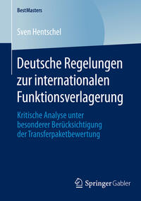 Vorderes Coverbild Deutsche Regelungen zur internationalen Funktionsverlagerung