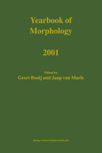 Vorderes Coverbild Yearbook of Morphology 2001