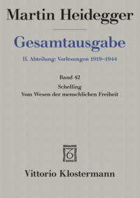 Vorderes Coverbild Schelling: Vom Wesen der menschlichen Freiheit (1809) (Sommersemester 1936)