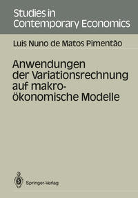 Vorderes Coverbild Anwendungen der Variationsrechnung auf makroökonomische Modelle