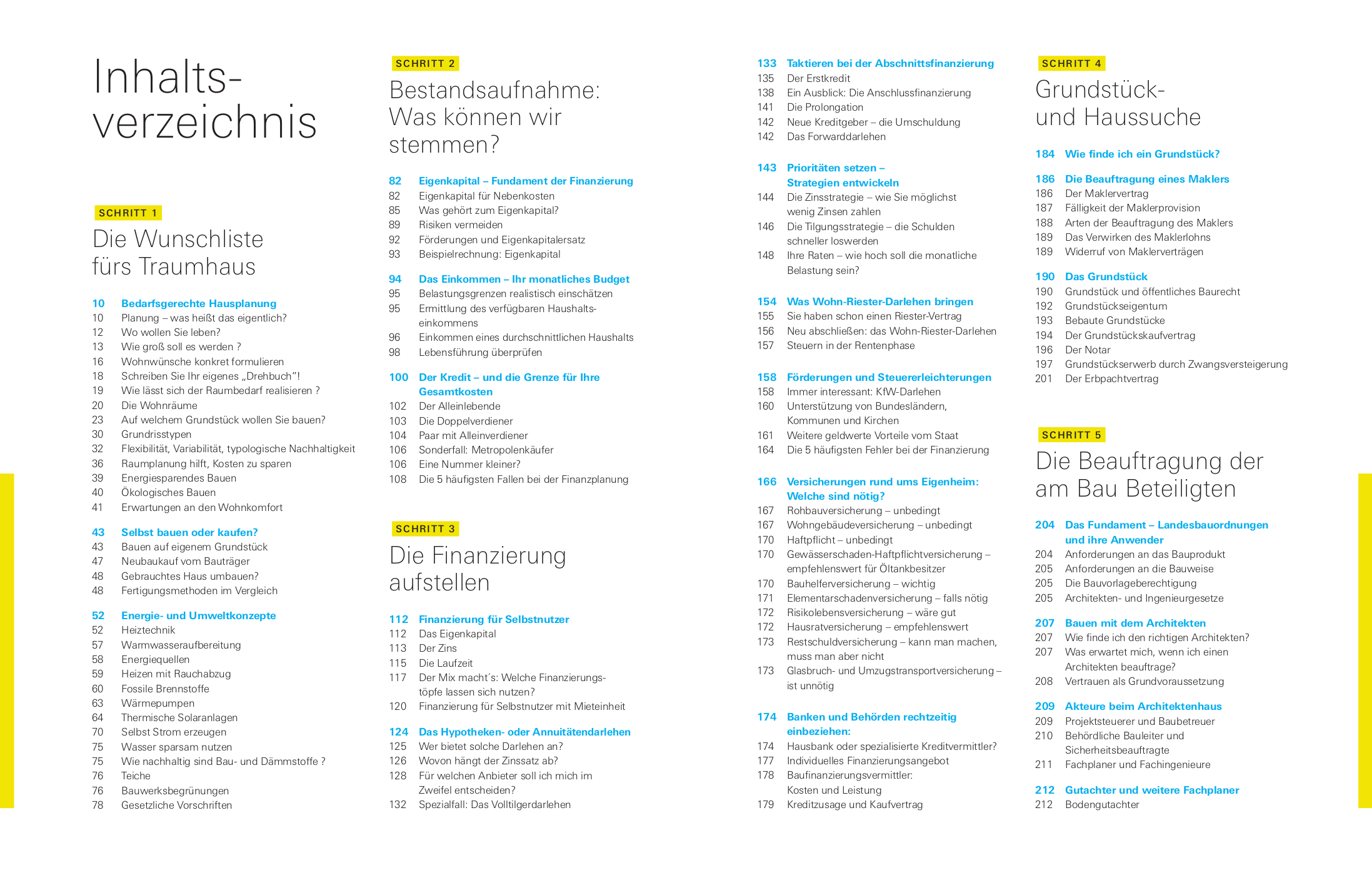 Beispielinhalt (Bild) Unser Bauherren-Handbuch