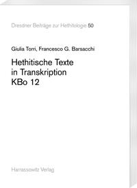 Vorderes Coverbild Hethitische Texte in Transkription KBo 12