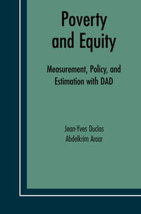 Vorderes Coverbild Poverty and Equity