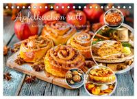 Vorderes Coverbild Apfelkuchen satt - Köstliche Kunstwerke aus dem KI-Backofen (Tischkalender 2025 DIN A5 quer), CALVENDO Monatskalender
