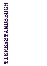 Vorderes Coverbild Tierbestandsbuch