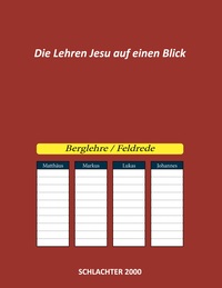 Vorderes Coverbild Die Lehren Jesu auf einen Blick