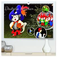 Vorderes Coverbild Deutsche Märchen (hochwertiger Premium Wandkalender 2025 DIN A2 quer), Kunstdruck in Hochglanz