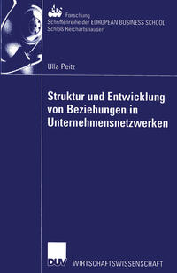 Vorderes Coverbild Struktur und Entwicklung von Beziehungen in Unternehmensnetzwerken
